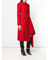 Женское красное пальто от Alexander McQueen