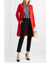 Женское красное пальто от Akris
