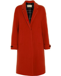 Женское красное пальто от Burberry