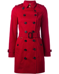 Женское красное пальто от Burberry