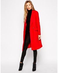 Женское красное пальто от Asos