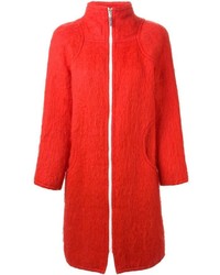 Женское красное пальто от Courreges