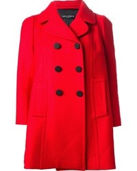 Женское красное пальто от Dolce & Gabbana