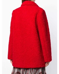 Женское красное пальто от Marco De Vincenzo