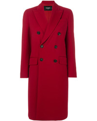 Женское красное пальто от Dsquared2