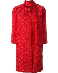Женское красное пальто от Ermanno Scervino