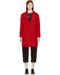 Женское красное пальто от Etoile Isabel Marant