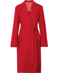 Женское красное пальто от Helmut Lang