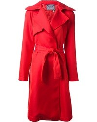 Женское красное пальто от Lanvin