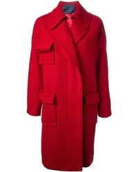 Женское красное пальто от Lanvin