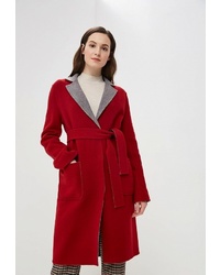Женское красное пальто от Lea Vinci