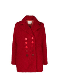 Женское красное пальто от Marco De Vincenzo