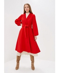 Женское красное пальто от Miss Gabby