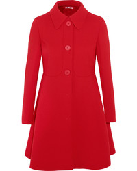 Женское красное пальто от Miu Miu