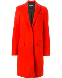Женское красное пальто от MSGM