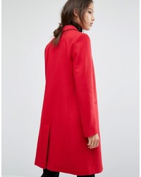 Женское красное пальто от French Connection