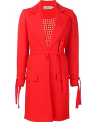 Женское красное пальто от Preen by Thornton Bregazzi