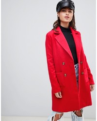 Женское красное пальто от PrettyLittleThing