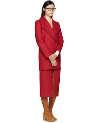 Женское красное пальто от Carven