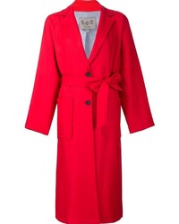 Женское красное пальто от Sea