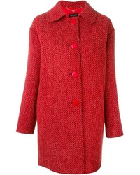 Женское красное пальто от Twin-Set