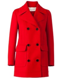 Женское красное пальто от Valentino
