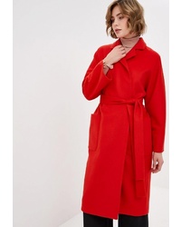 Женское красное пальто от Villagi