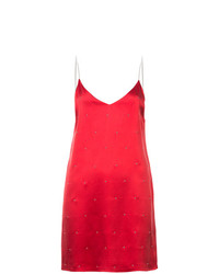 Красное платье-комбинация от Amiri