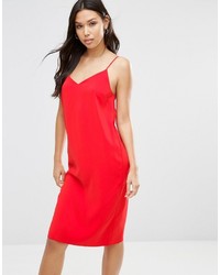 Красное платье-комбинация от Asos