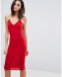 Красное платье-комбинация от Club L