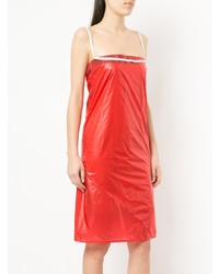 Красное платье-комбинация от Wendy Jim