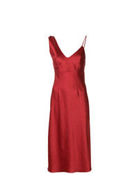 Красное платье-комбинация от T by Alexander Wang
