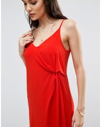 Красное платье-комбинация от Asos