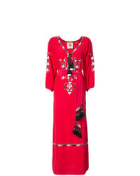 Красное платье-крестьянка