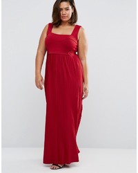 Красное платье-макси со складками от Asos