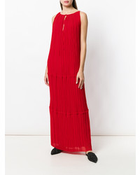 Красное платье-макси со складками от P.A.R.O.S.H.