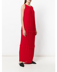 Красное платье-макси со складками от P.A.R.O.S.H.