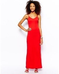 Красное платье-макси от American Apparel