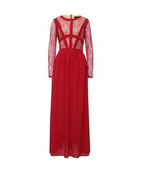 Красное платье-макси от AngelEye London