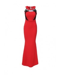Красное платье-макси от Aurora Firenze