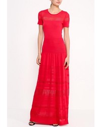 Красное платье-макси от BCBGMAXAZRIA