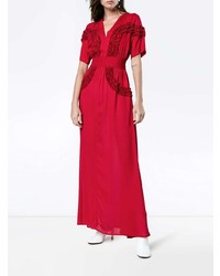 Красное платье-макси от Staud