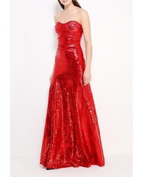 Красное платье-макси от Goddiva