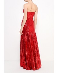 Красное платье-макси от Goddiva