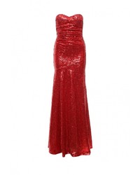 Красное платье-макси от Goddiva
