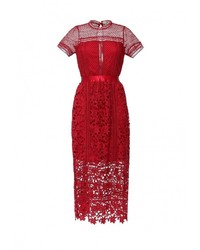 Красное платье-макси от Paccio