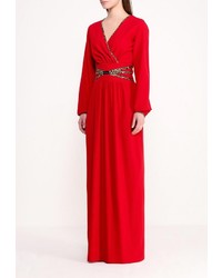 Красное платье-макси от Piena