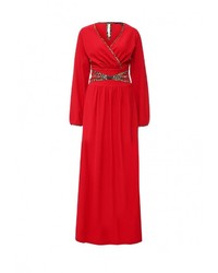 Красное платье-макси от Piena