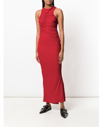 Красное платье-макси от Haider Ackermann
