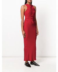 Красное платье-макси от Haider Ackermann